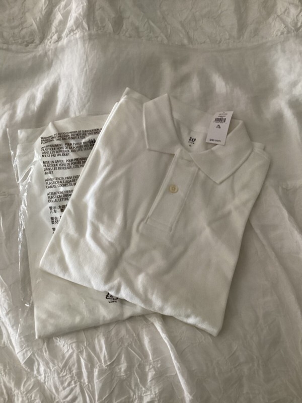 Gap new with tags two white size 12 polos perfect for uniform