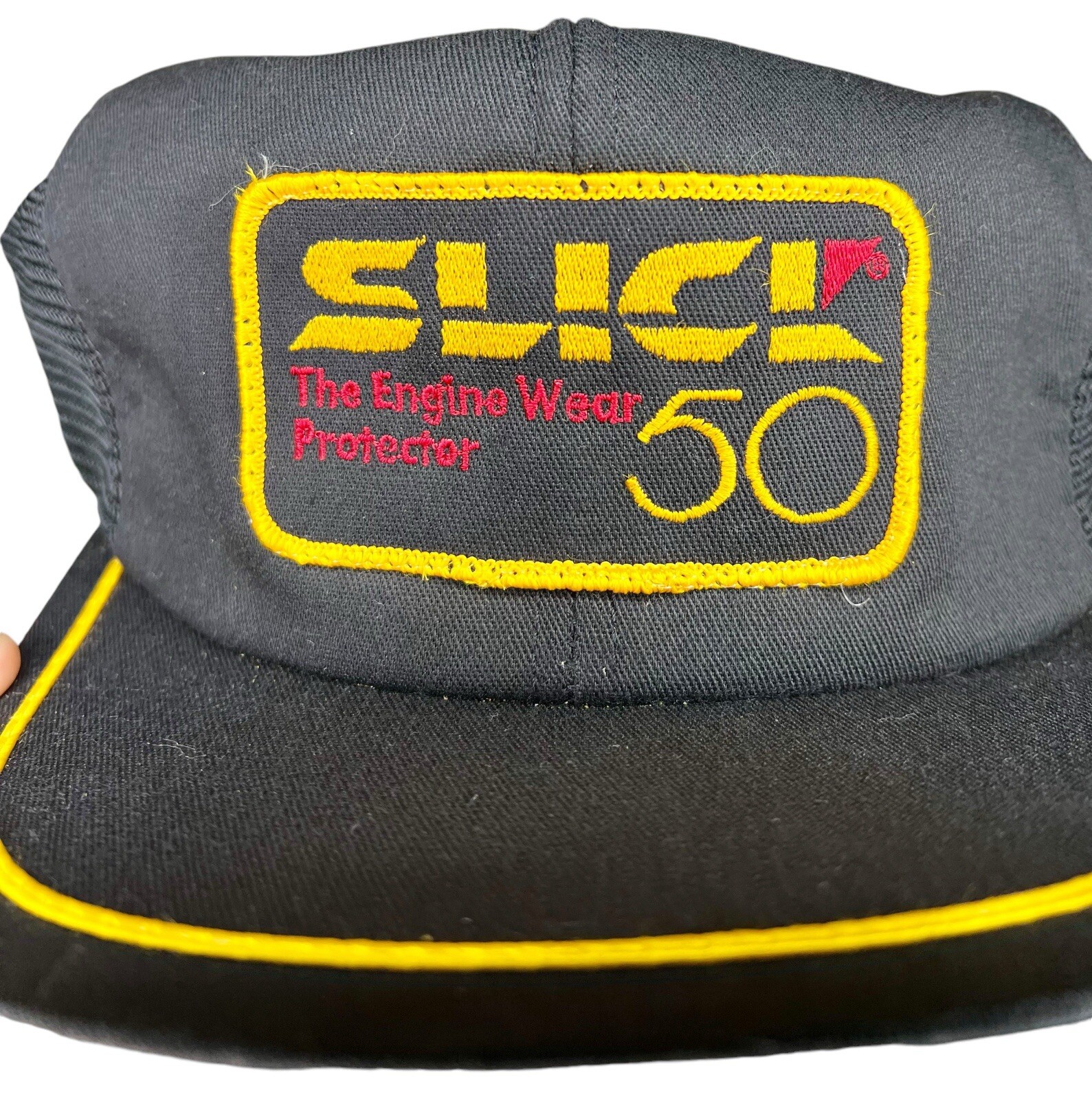Vintage 90s Slick 50 K Products Engine Wear Protector Snapback Trucker Hat Cap