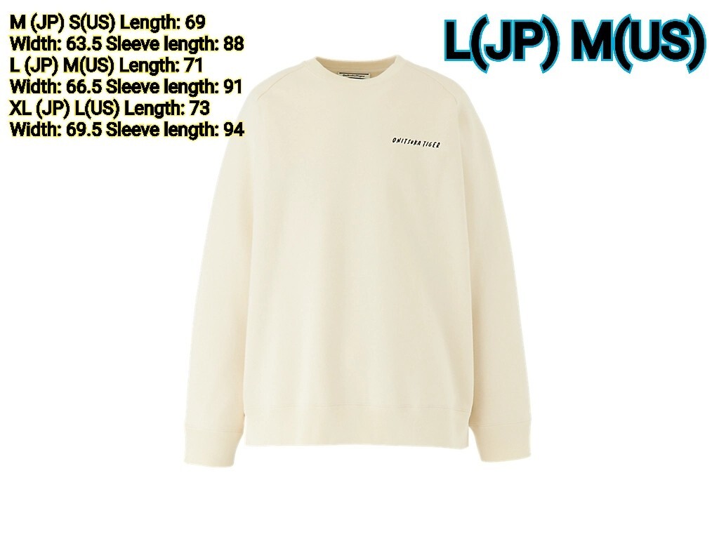 Onitsuka Tiger SWEAT TOP Color: ivory Unisex 2183A997 | eBay