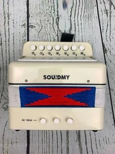 Kids Toy Accordian Mini Musical Instruments 10 Keys Button for Kids Beginners