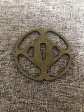 Japanese Antique Tsuba of Katana Samurai Sword Guard Iron Rare Design 75-C67