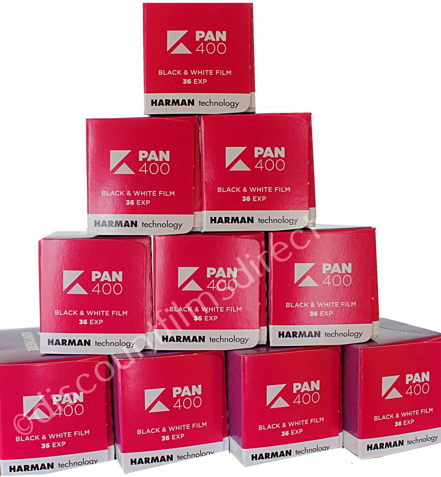 10 x KENTMERE PAN  (BY ILFORD) 400 35mm 36exp B&W CAMERA FILM - POST FREE