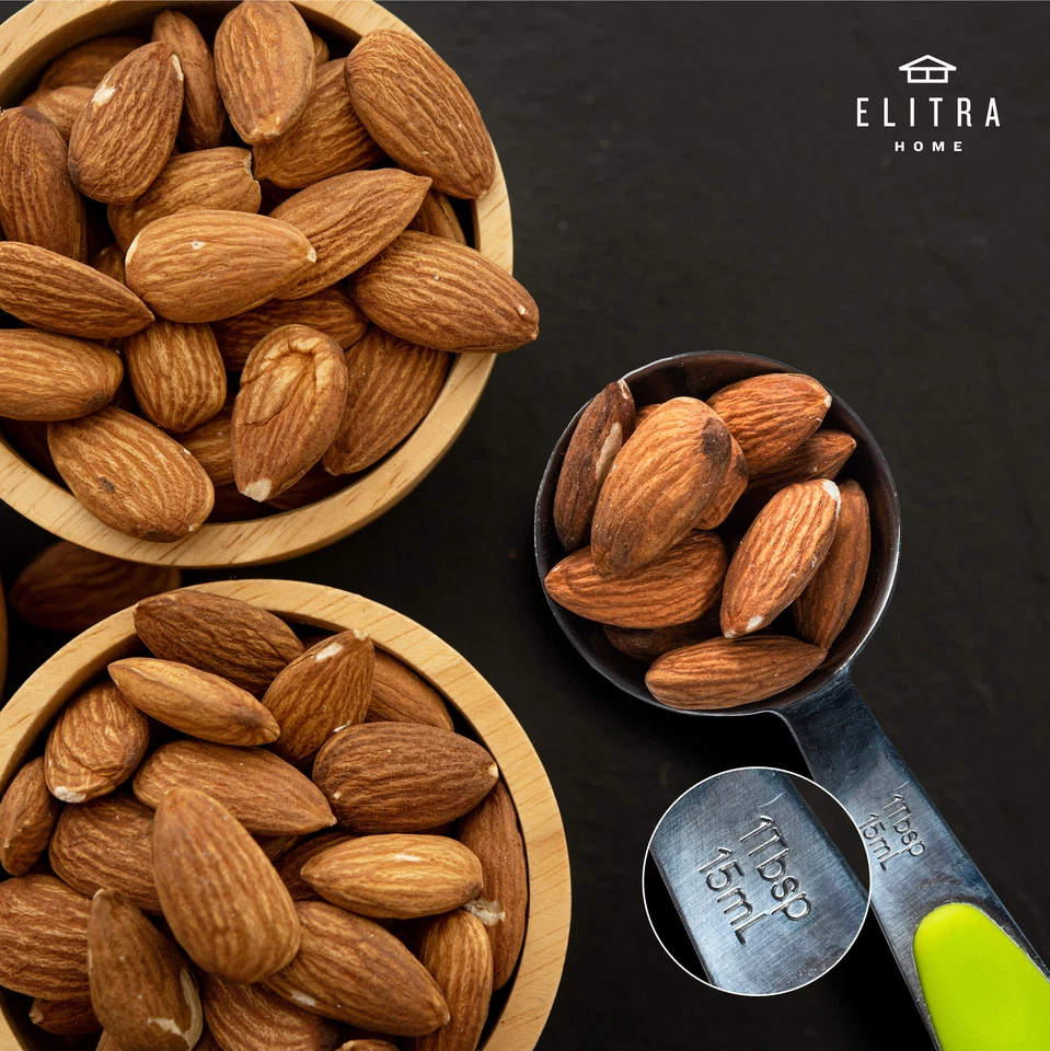 Elitra Home Complete Measuring Set, 13-Pack Stainless Steel Cups, Spoons - Image 4 of 4