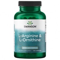 Swanson, L-Arginine & L-Ornithine, 100 Kapseln - Blitzversand