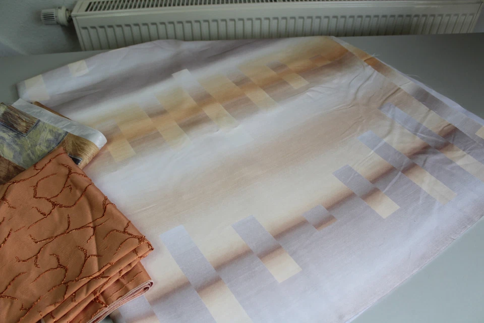 Stoff 3 große Stück Dekostoff Gardinenstoff Stoffpaket Reststücke Sonderpreis - Bild 4 von 4