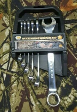 6-pc. Illinois Industrial Tool 12-Point Multi-Drive Wrench Set Lifetime Warranty