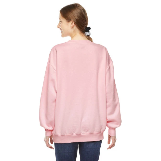 Juniors' Paul Frank $44 Julius Monkey Oversized Pink Cotton Blend Sweatshirt NWT - Image 3 of 4