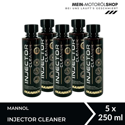 Mannol 9957 Injektor Cleaner Benzin Kraftstoffsystem Reiniger Additiv 5x250 ML
