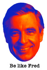 Mister Fred Rogers Neighborhood Premium Quality Vinyl Sticker 3 x 2 inches