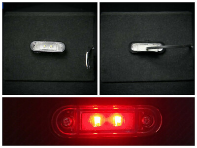 LED Seitenmarkierungsleuchte 12/24V Umrissleuchte Begrenzungsleuchte ROTE Dioden
