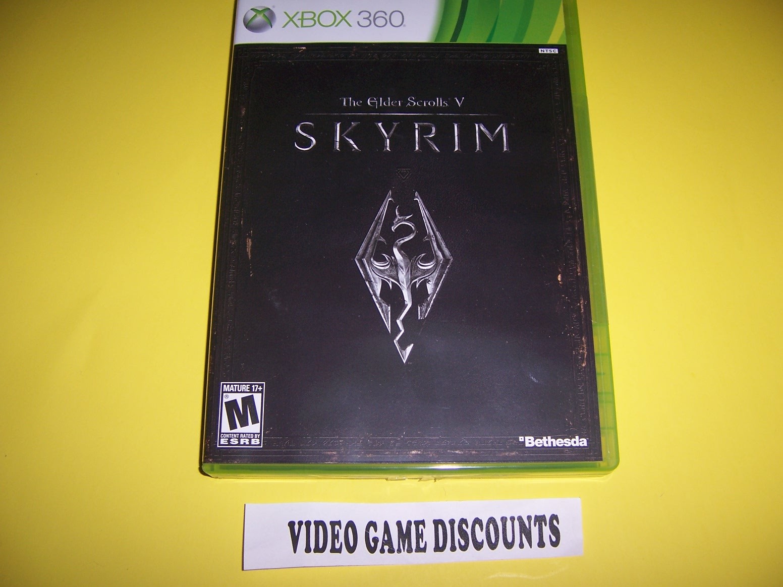 Original Box Case for Microsoft Xbox 360 XB The Elder Scrolls V Skyrim ...
