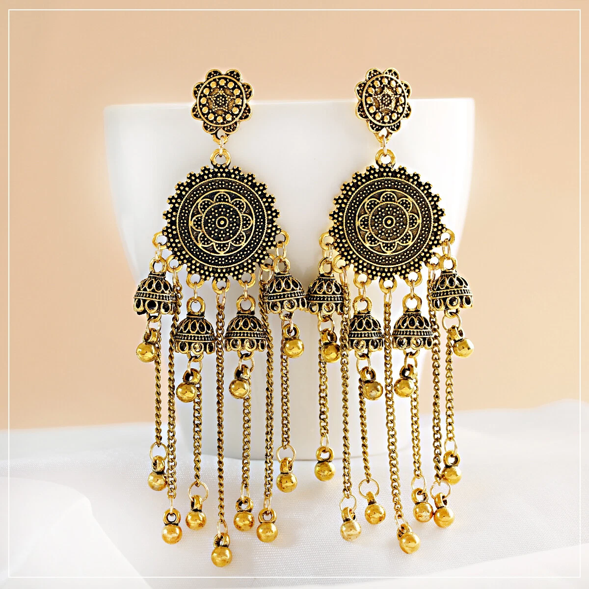 Jhumka on sale bell flower