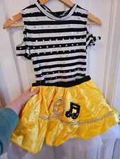 Dansco Fina Medium Adult Dance Outfit Jazz Tap Bee Bop Jailhouse Music Sequins