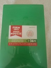 Foam Sheets 36 PC 6 in x 9 in Christmas colors