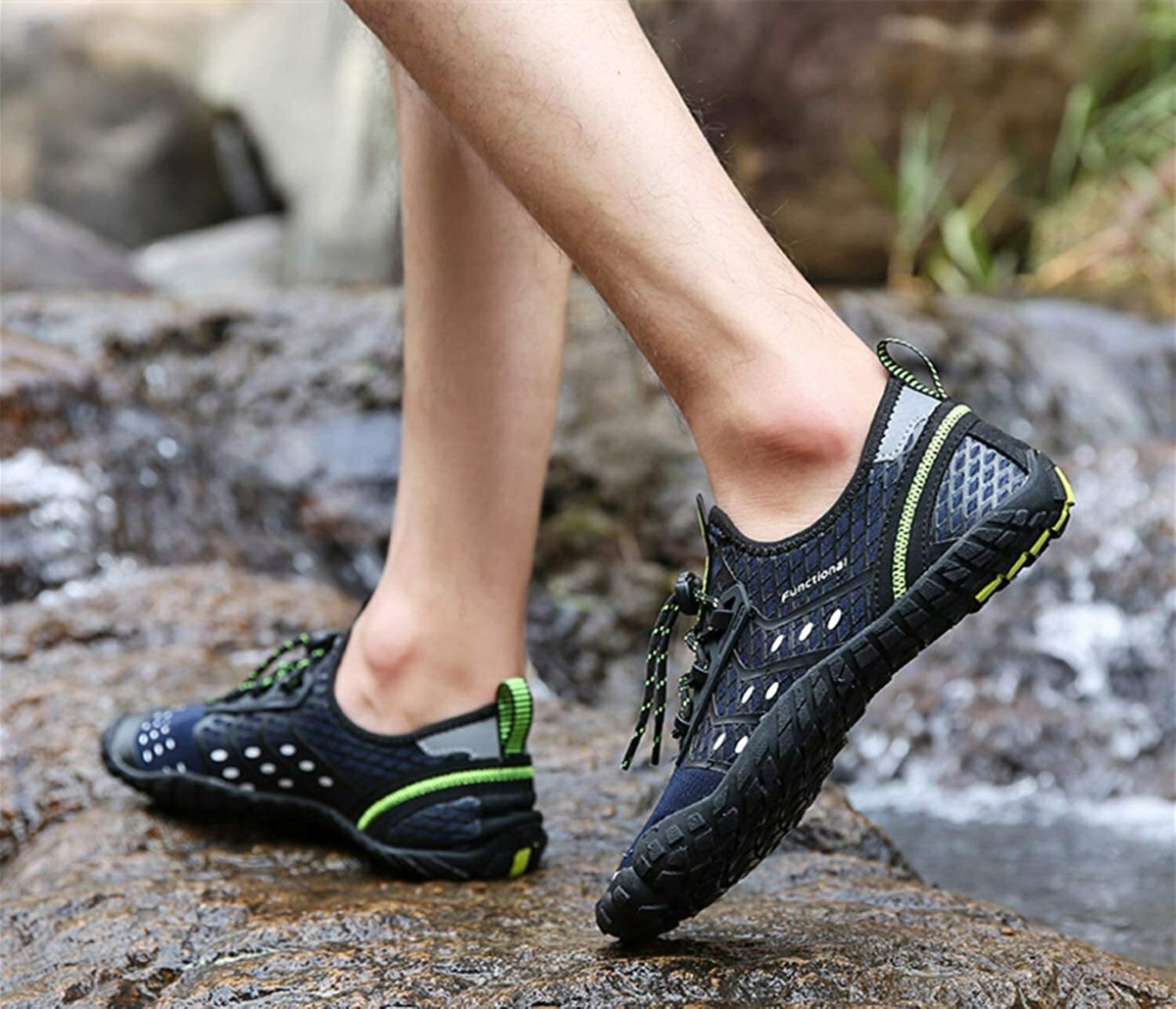 NEW Propét Men’s Water Shoes Gray Red Quick Dry Hiking Aqua Toggle Lace What hiking shoes do you recommend for the canyon? main image 4