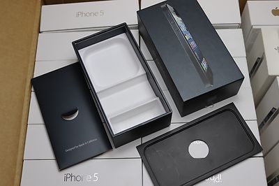 Apple iPhone 5 Original Packaging Box Original Packaging Empty Packaging EU Colour Black Bl