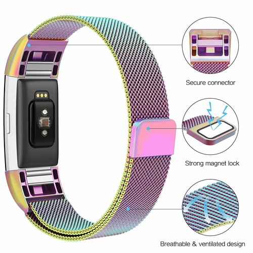 Fitbit Charge 2 Band Metal Replacement Wristband Watch Strap Bracelet Sports AUS - Picture 7 of 49