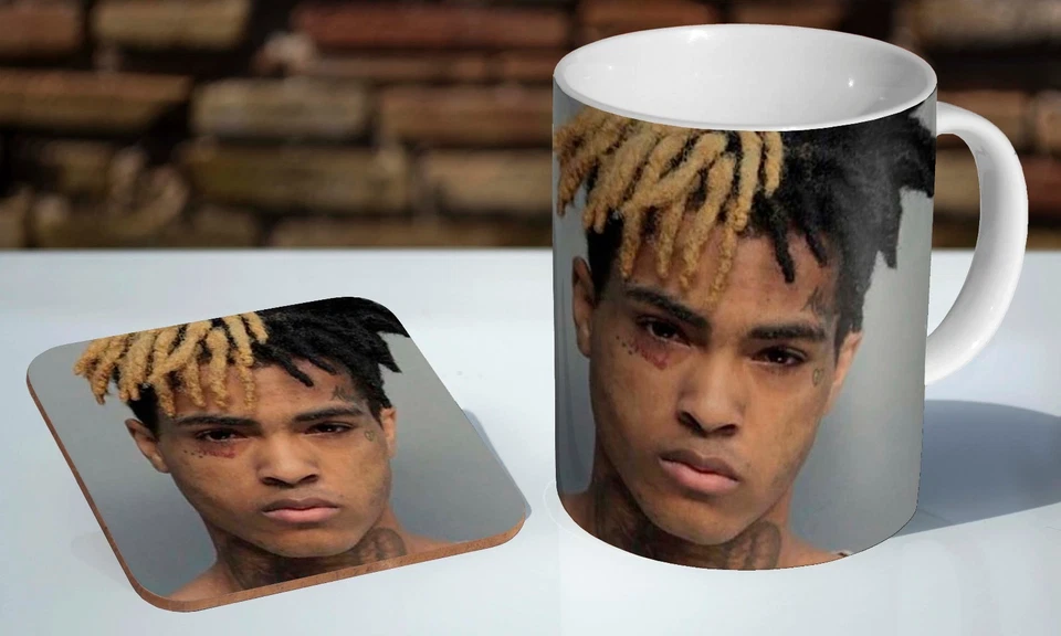 xxxtentacion Mugshot RIP Tea / Coffee Mug Coaster Gift Set