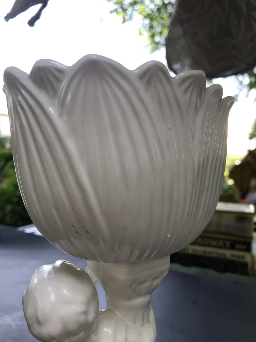 Rubens Originals, Japan, 1950, White Planter with Cherub
