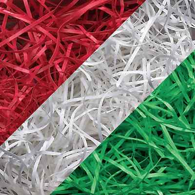 Weihnachten Schredderpapier Mischpaket | rot, weiß & grün | hochwertiges KRAFTPAPIER 