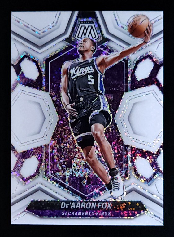 2023-24 Panini Mosaic White Sparkle Prizm De'Aaron Fox #163