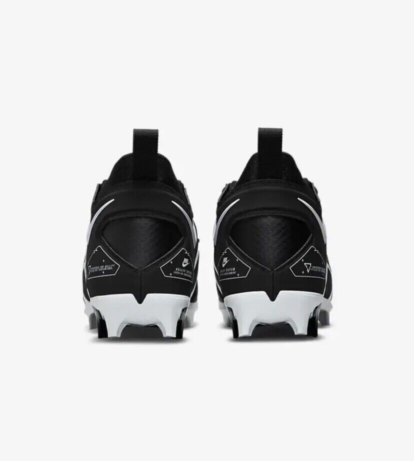 Size 10.5 - Nike Alpha Menace Pro 3 Black White for sale online | eBay