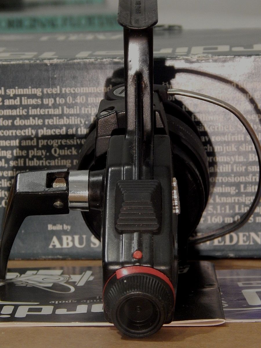 Late 70s' vintage ABU Cardinal 155 spinning reel in box-used Late 70s' vintage ABU Cardinal 155 spinning reel in box-used