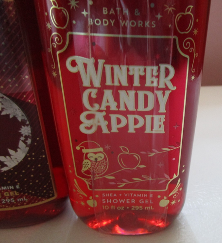 New Bath & Body Works Winter Candy Apple & Strawberry Snowflakes Shower Gel (3) - Picture 3 of 3