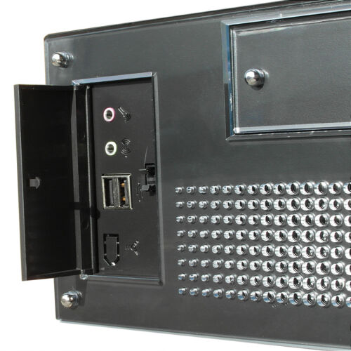 Black Micro ATX Desktop/Tower Case / Chassis .450W PSU. Q-Tec EL-Micro. CS101B - Picture 8 of 9