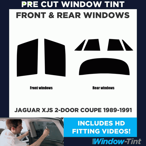 For Jaguar XJS 2-door Coupe 1989-91 Full Pre Cut Window Tint Kit Front & Rear - Picture 2 of 10
