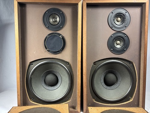 Tested Realistic Nova-7B 3-Way 45w Real Walnut Cabinet Speakers Made in Japan - Picture 8 of 19
