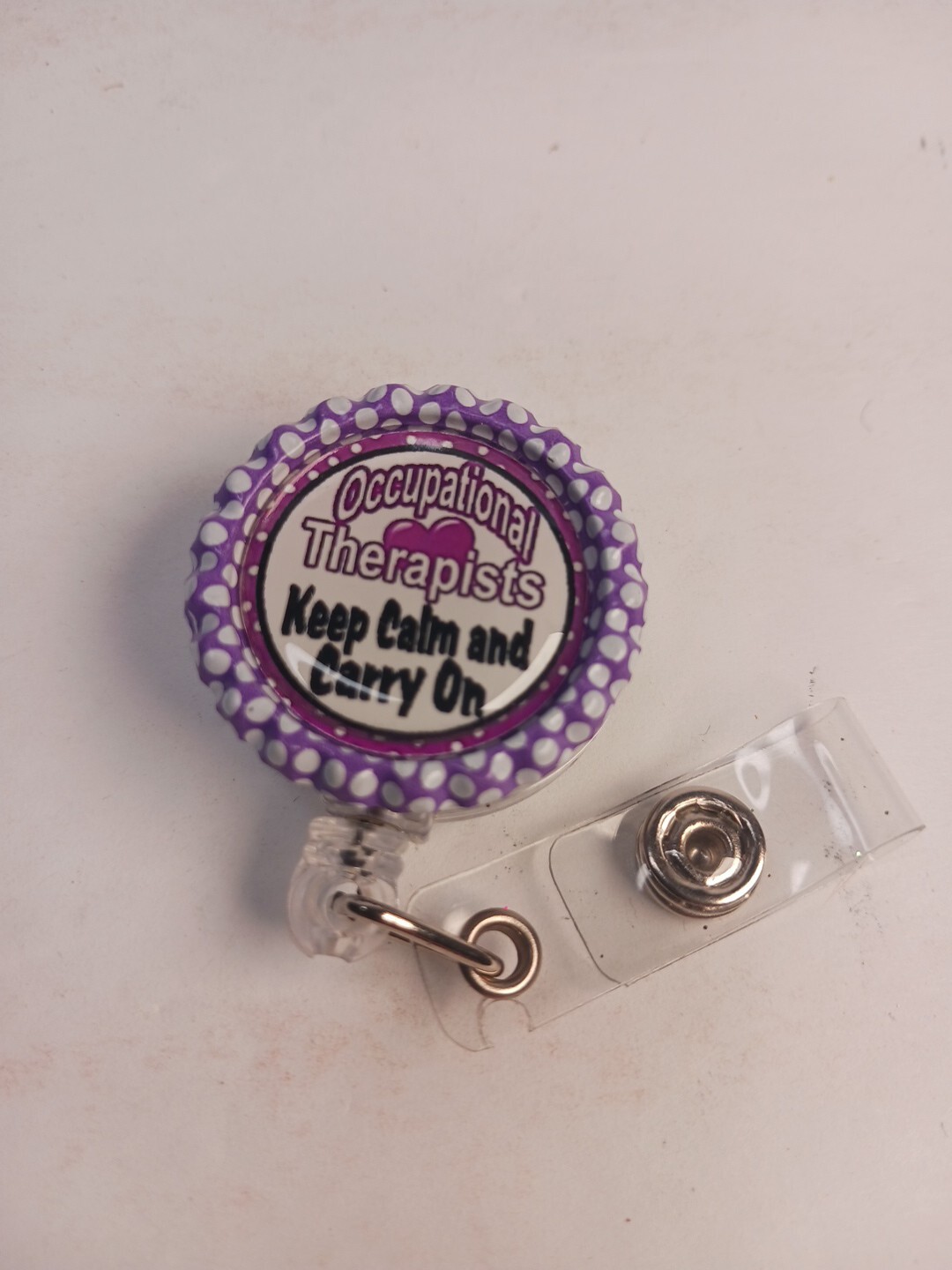 Occupational Therapist Novelty Badge Reel ID Name Tag Holder 1 Inch