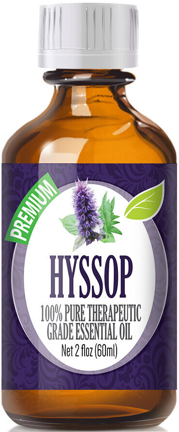 Hyssop Essential Oil 100% 新商品 新型 Pure & D Glass 最大93%OFFクーポン Bottle + Natural Euro