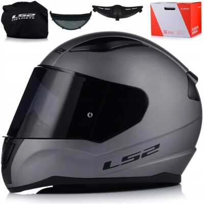LS2 FF353 RAPID II SOLID Motorrad Integralhelm mit 2 Visiere, Größen XS - XXXL