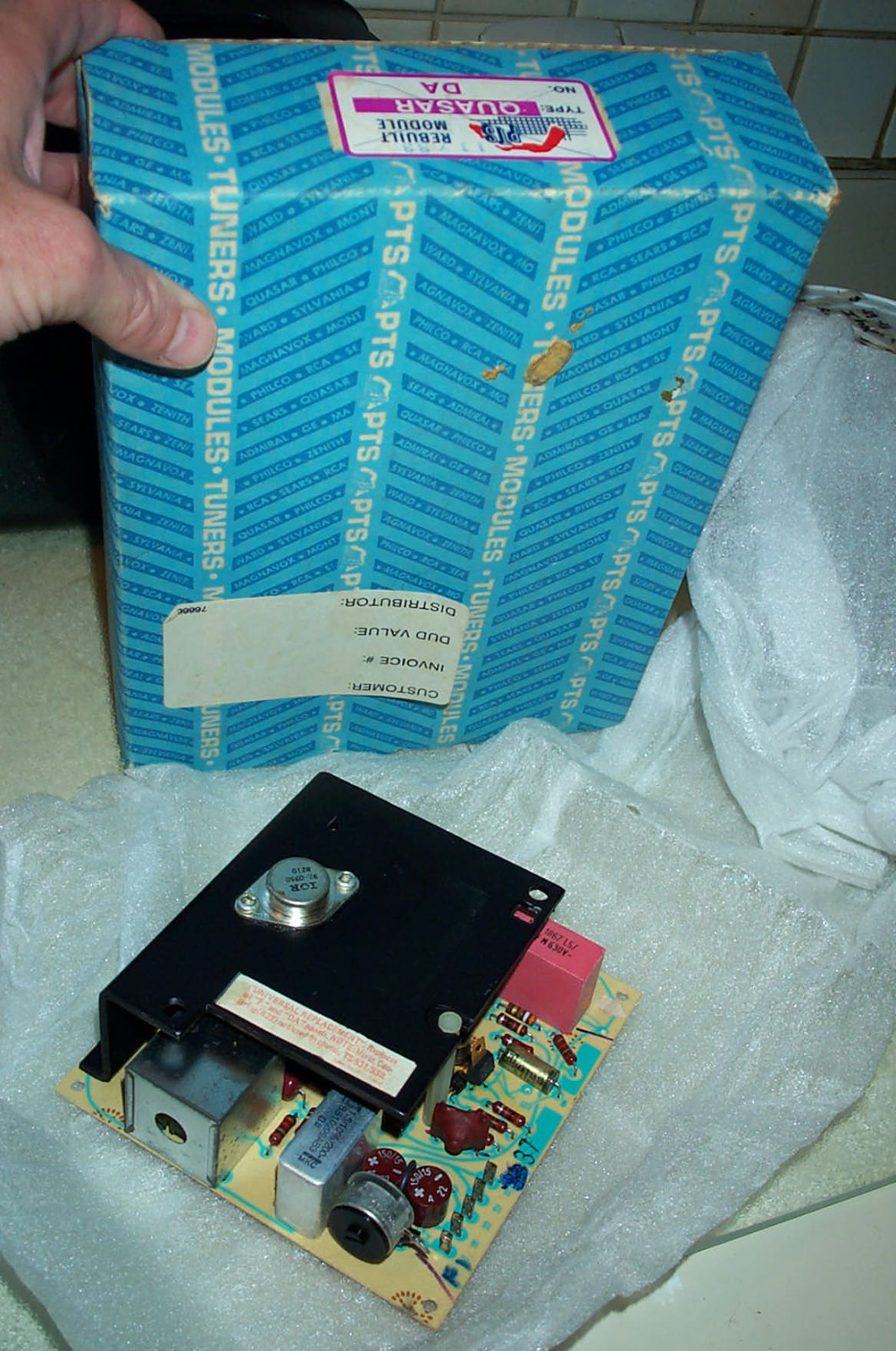 Quasar Motorola DA F Panel Color TV MODULE Works In A Drawer Vintage