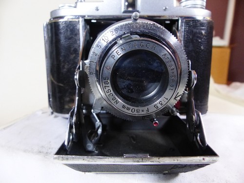 Rare 1950’s Shoei Ruvinal 120 Mod III 6x6 & 4.5 x 6 Format Film Camera + Case - Picture 6 of 14
