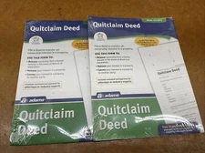Adams Quitclaim Deed Form and Instructions 8.5" x 11" 4 Sets/Book (LF298)