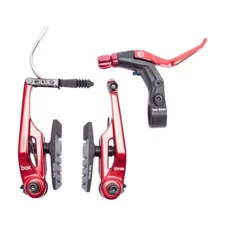 BOX COMPONENTS BMX PRO V-BRAKE KIT BOX THREE WITH LEVER AND CABLE 108MM RED