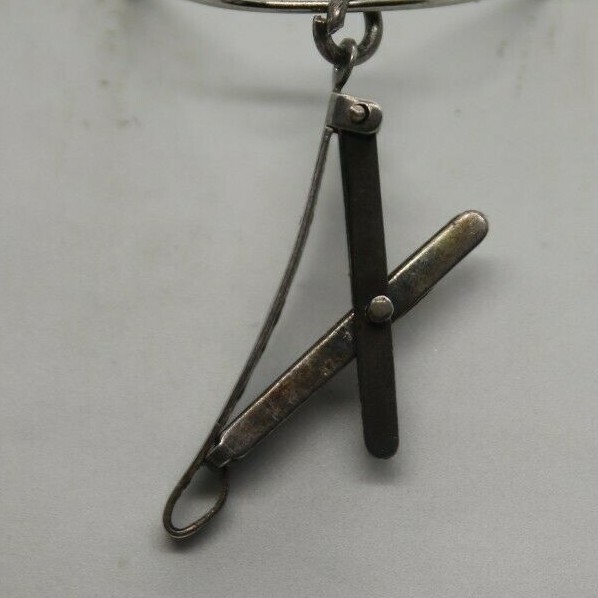 Sterling Silver Adjustable Ironing Board Jewelry Charm-image