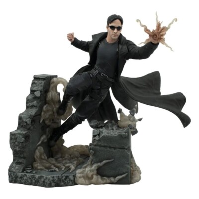 NEO THE MATRIX ACTIONFIGUR DIAMOND GALLERY DELUXE NEU ORIGINAL 25CM