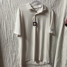 Johnnie-O Mens Performance Polo Shirt White UPF 50 Stretch L NEW