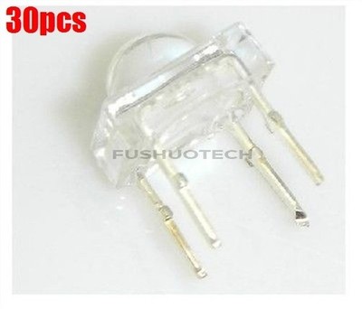 20Pcs Diode 5Mm F5 Piranha Led Green Round Head Light Emitting Super Bright N gu