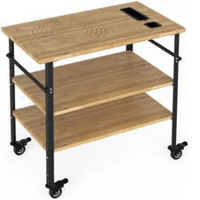 Kitchen Island Trolley Cart Utility Dining Storage Cabinet Dish Serving Rack