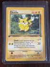Pikachu 60/64 1st Edition Jungle W Stamp LP WOTC Pokémon TCG Vintage Single