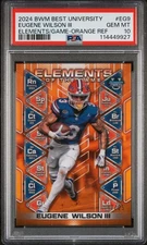 Eugene Wilson III 2024 Bowman Best U Elements Of The Game Orange /25 PSA 10