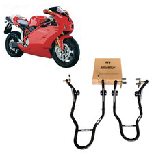 Coppia 2 cavalletti forchetta alzamoto alza moto sollevare alzare Ducati 749 999