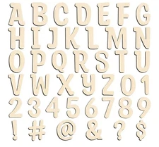 168 Pcs Wooden Letters 1 Inch for Crafts with Storage Box 1 inch-168 pcs 