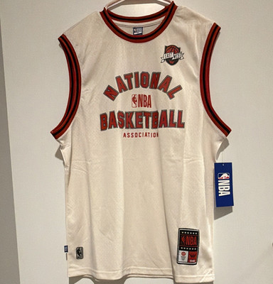 Reebok NBA All-Star Game Sleeveless Shirt White/Red Trim Black Accents (MEDIUM)
