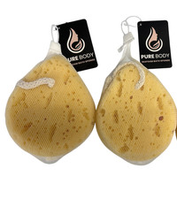 Pure Body Sea Foam Body Sponge -  Two Packs 