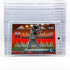 2024 Bowman #BTP-93 Jacob Gonzalez Bowman Scouts' Top 100 Orange Refractors #/25